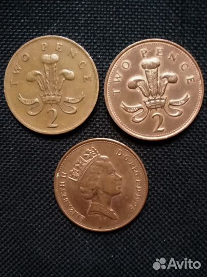 Монеты Великобритании, США