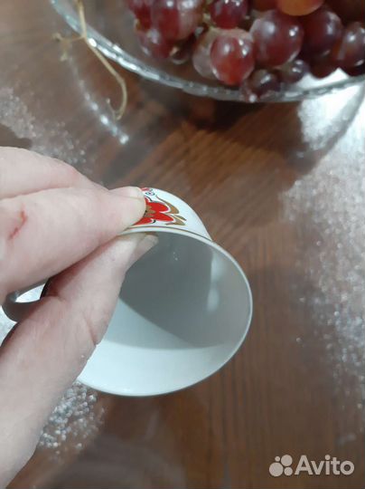 Фарфоровый кофейный набор
