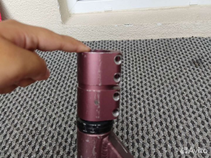 Комплект дека + вилка + 2 колеса + зажим scs duker