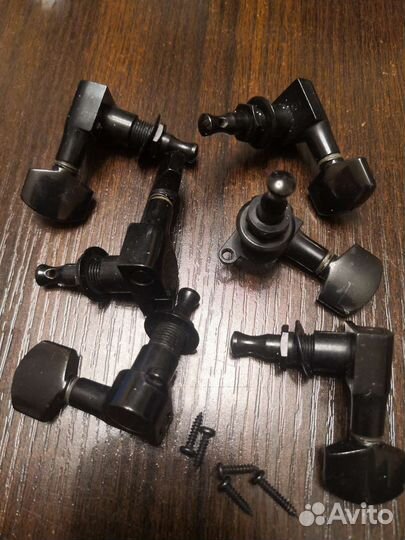 Колки для гитары Schaller черные 3+3