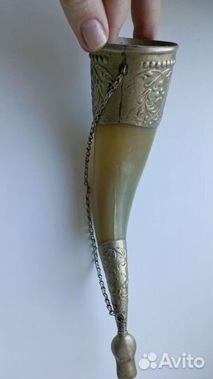 Бокал рог на цепочке СССР