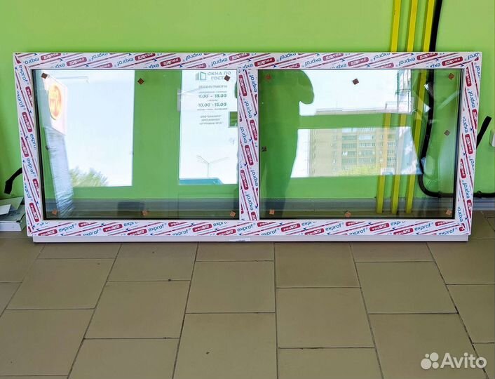 Окно пластиковое глухое 1770 х 715