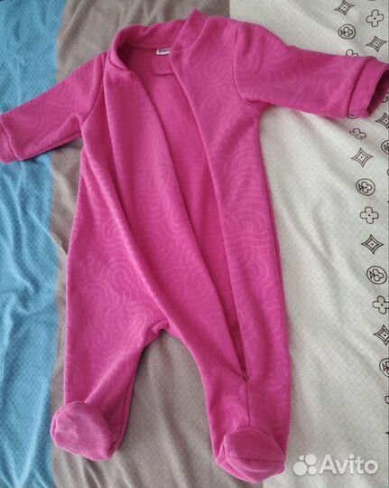 Комбинезон флисовый на девочку р. 68