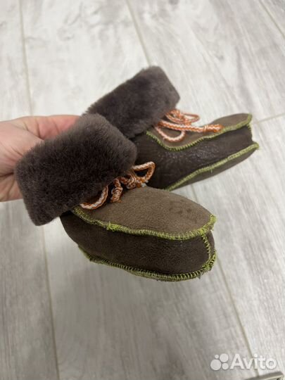 Чуни из овчины детские 12 см