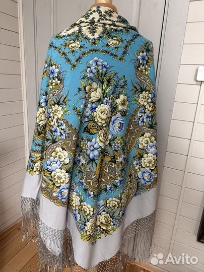 Павловопосадский платок шерсть