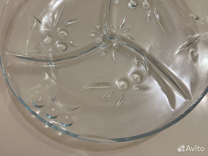 Менажница стеклянная новая