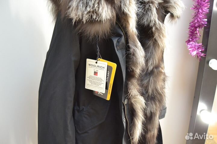 Парка с натуральным мехом