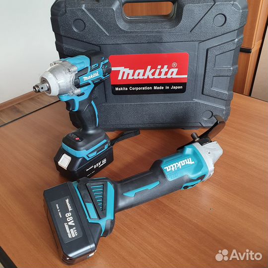 Набор 2В1 Makita гайковерт и болгарка