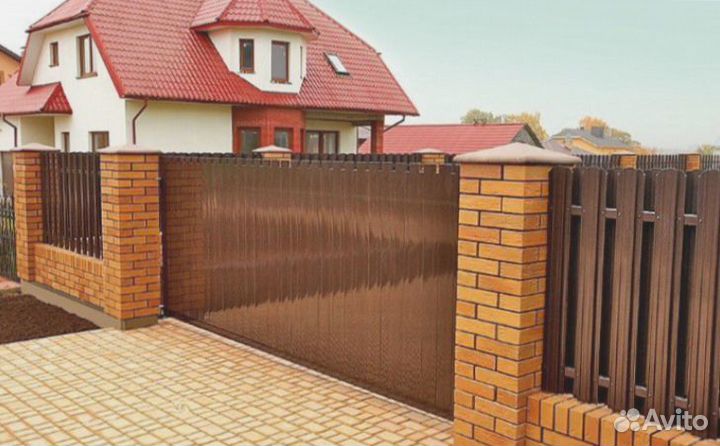Откатные\Распашные ворота для дачи 4х2м