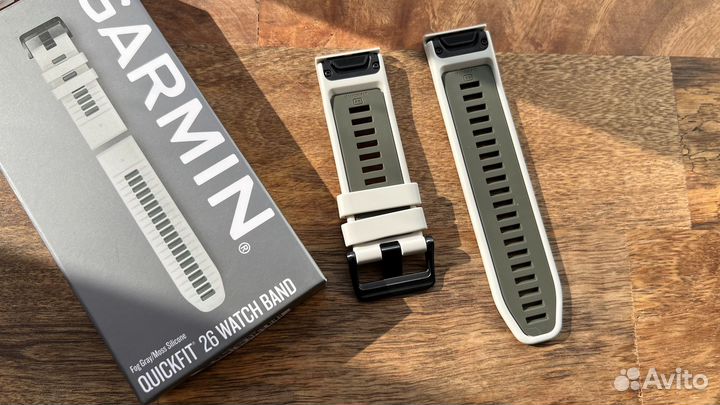 Оригинальный Garmin Quickfit 26mm Fog gray / Moss