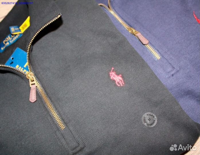 Polo Ralph Lauren джемпер полузамок черный (Арт.25049)