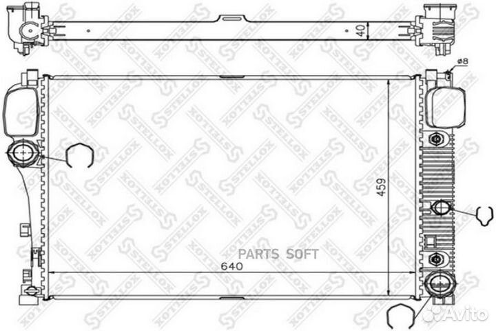 Радиатор системы охлаждения mercedes W221 all 05