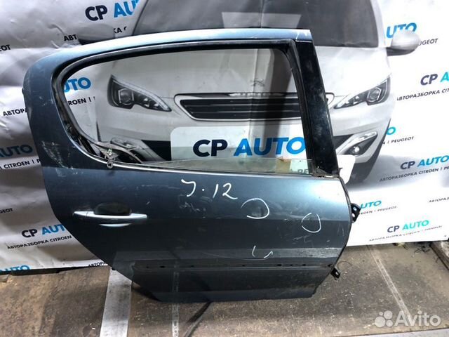 Дверь боковая задняя правая Peugeot 407