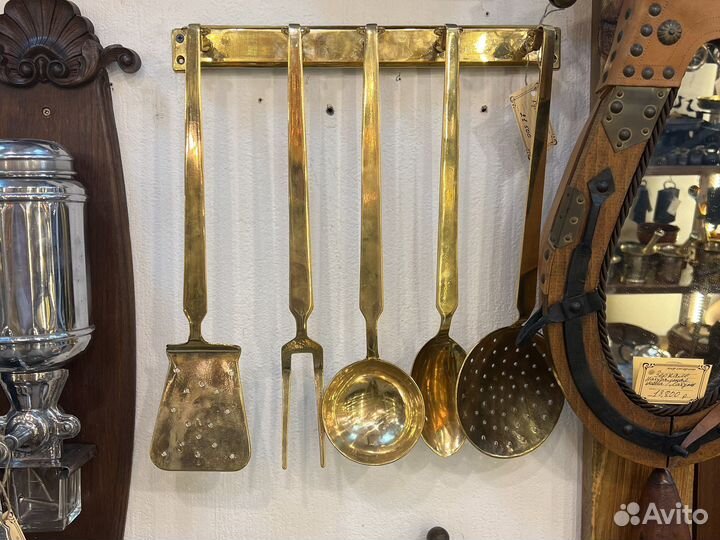 Набор кухонные утвари из латуни