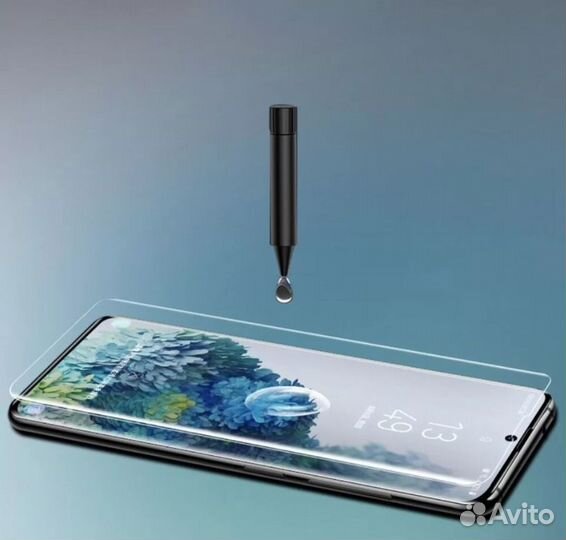 Защитное стекло samsung s21 ultra лампа и клеей