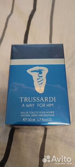Туалетная вода trussardi A Way for Him. 50 мл