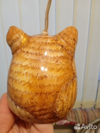 Колокольчик, кошечка, с подписью автора