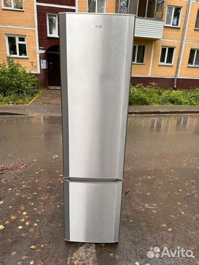 Beko No Frost, узкий 55 см, металлик