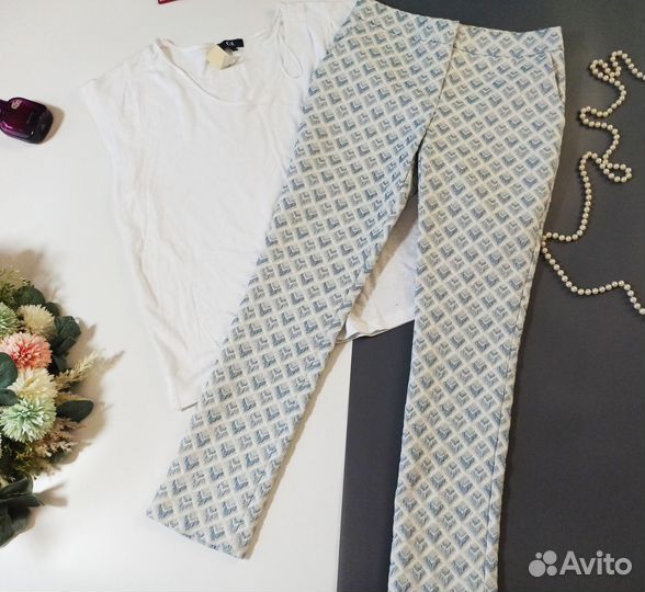 Next Фактурные переливающиеся брюки 40