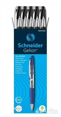 Ручка гелевая автоматическая Schneider Gelion 10шт