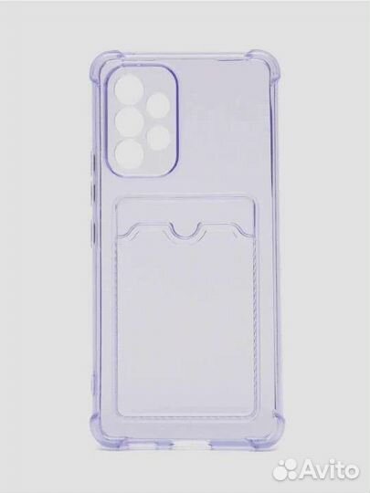 Силиконовый чехол для Samsung A32 с карманом