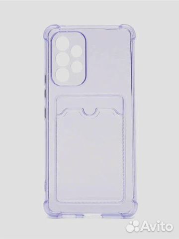 Силиконовый чехол для Samsung A32 с карманом