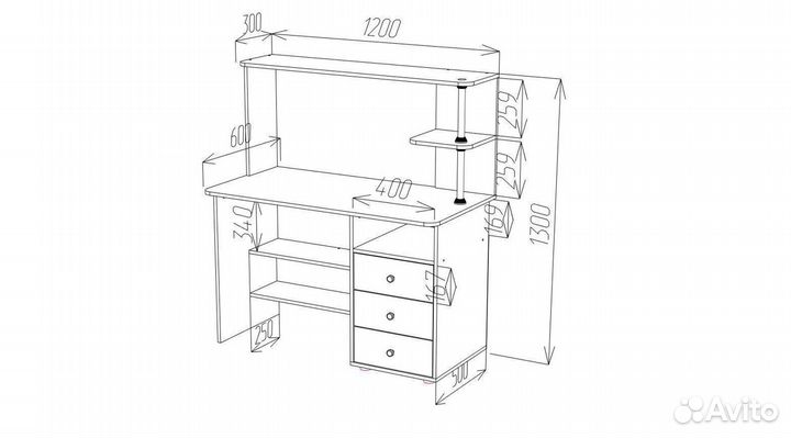 Стол компьютерный ск-6