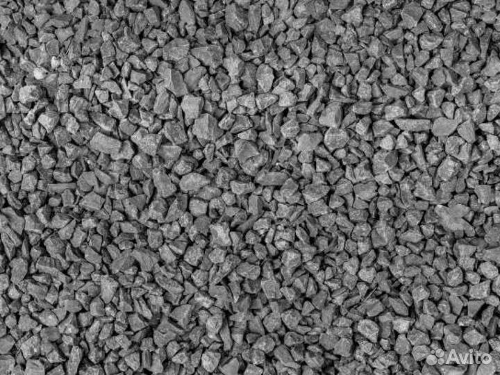 Щебень гранитный. С доставкой. Чёрная
