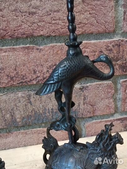 Подсвечники черепаха-дракон