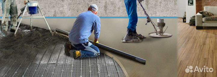 Полусухая стяжка пола(#Рассказово-Тамбов-Область)