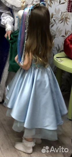 Пышное платье acoola для девочки со шлейфом 110