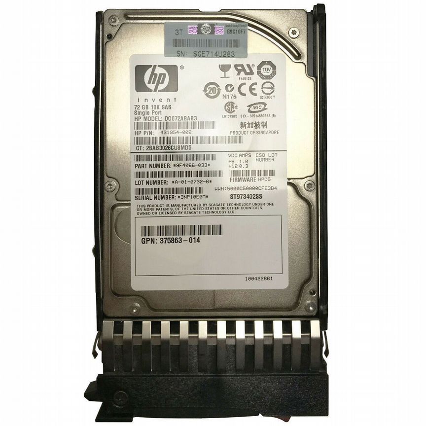 [ST973402SS] Жесткий Диск Hp 72gb Dg072abab3 Sas 2.5 St973402ss