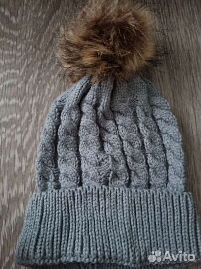 Комплект шапка снуд варежки детские