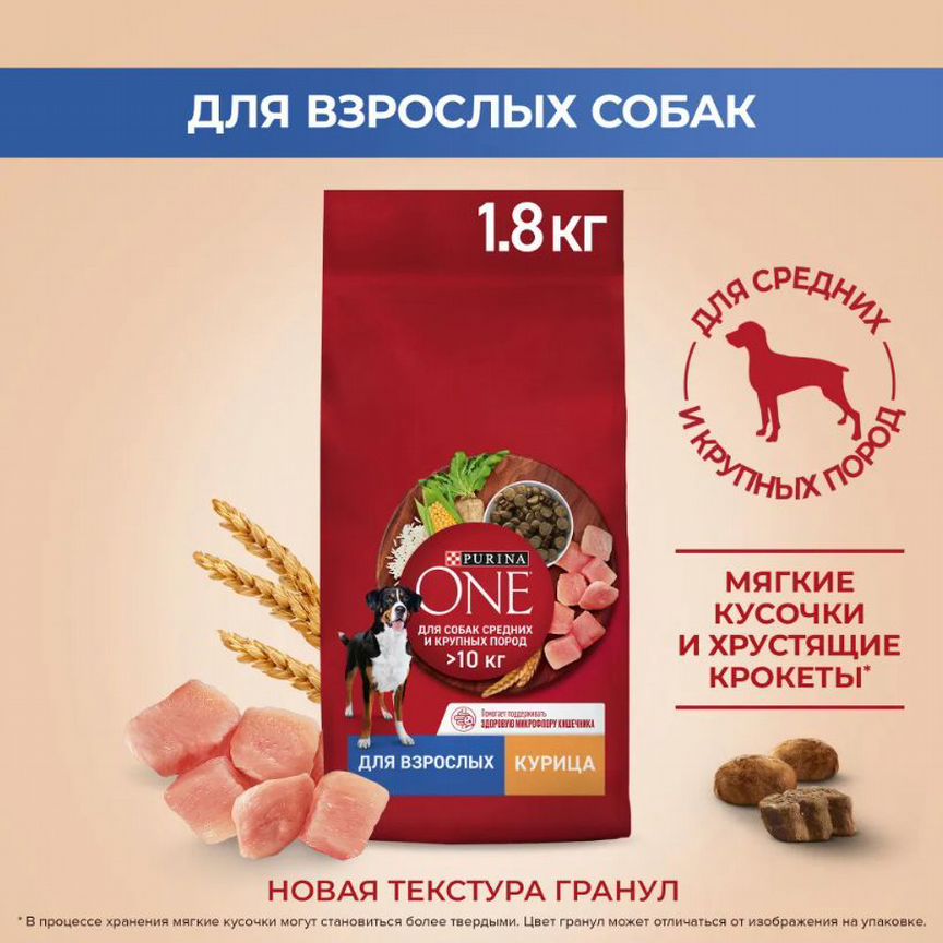 Сухой корм для собак Purina ONE