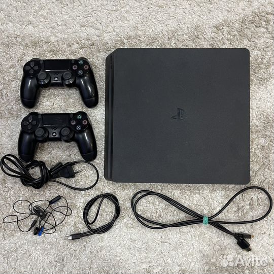 Sony playstation 4 slim с играми 1tb