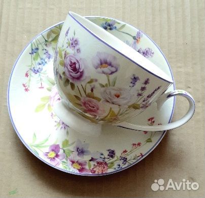 Чайная пара. Кружка. Фарфор. Подарок