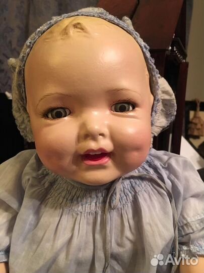 Большая старинная кукла. Композит. США