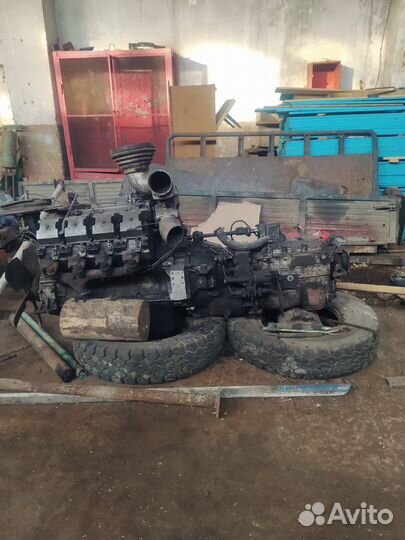 Продам двигатель с кпп камаз