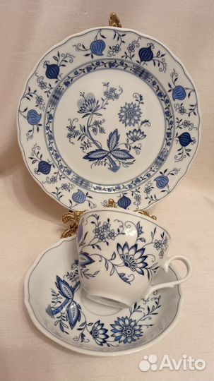 Чайное трио синий лук Германия