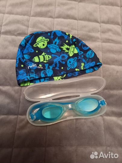 Очки для плавания+шапочка