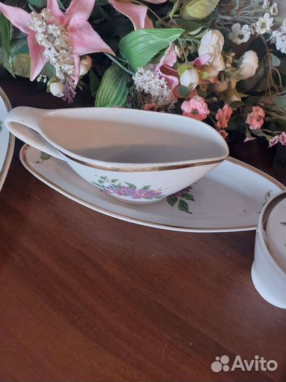 Столовый сервиз сирень дулево