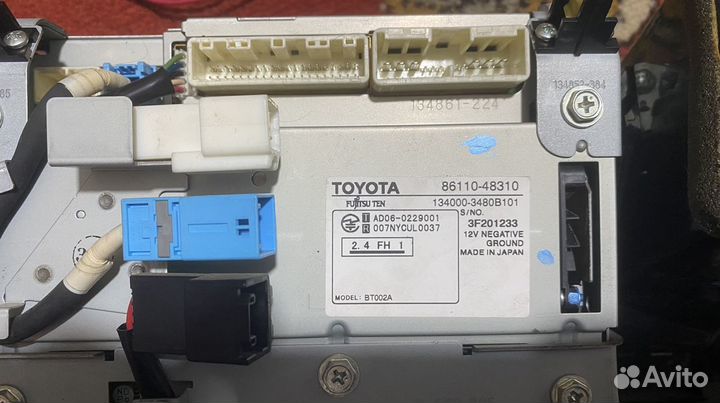 Монитор Toyota harrier