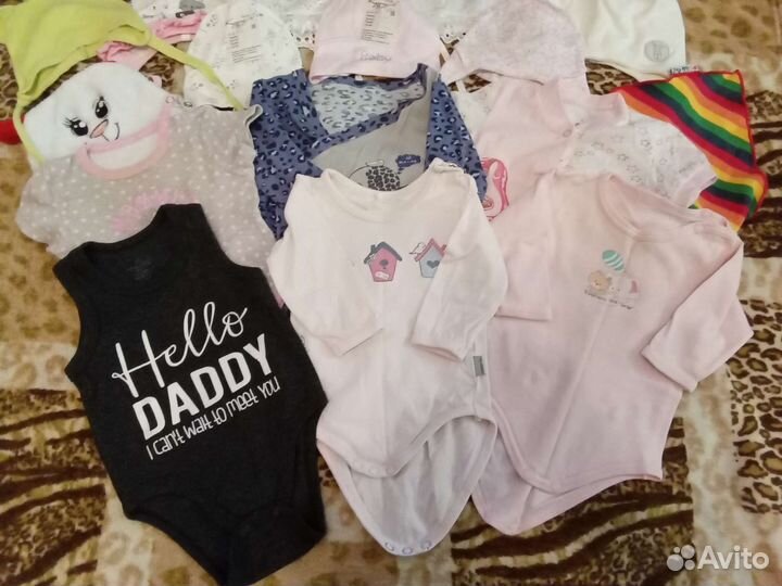 Детские вещи пакетом для девочек от 0 до 3 месяцев