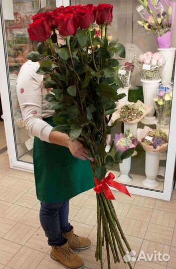 Метровые розы с доставкой