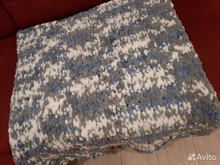 Плед детский из пряжи Alize Puffy