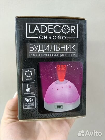 Будильник С жк-цифровым дисплеем, таймер, термомет