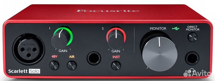 Аудиоинтерфейс focusrite scarlett Solo 3rd Gen