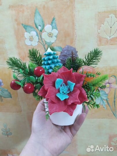 Новогодние композиции из мыла