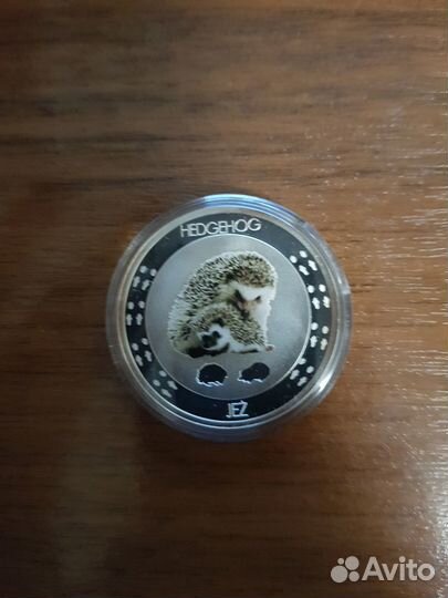 Ниуэ 1 доллар 2016 Еж Hedgehog серебряная монета