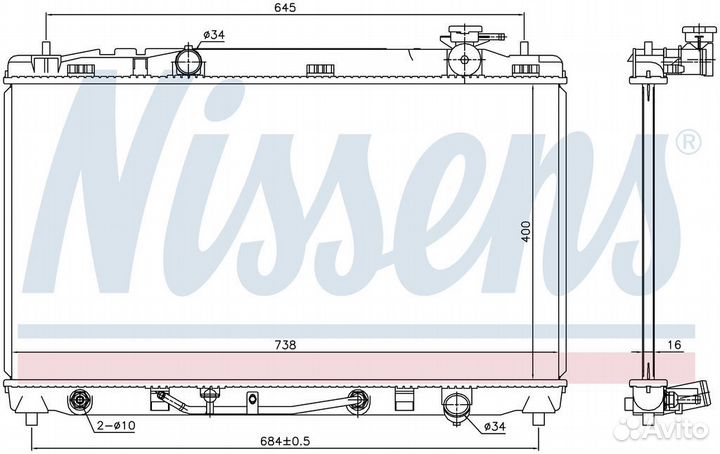 Радиатор toyota venza 2.4 2009